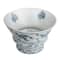 Hello Honey® 10" Blue & White Round Blossom Porcelain Bowl